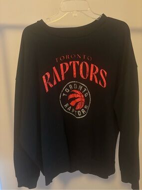 NBA Toronto Raptors Black Crewneck with Classic NBA Tag